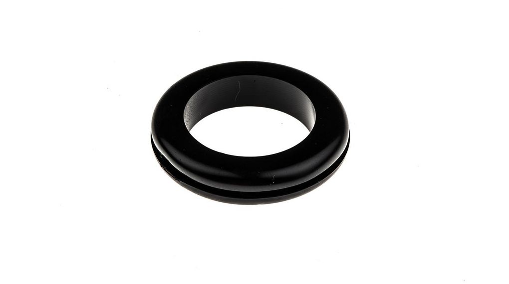 Cable Grommet, 1.5 ... 25mm, Black, Pack of 100 pieces